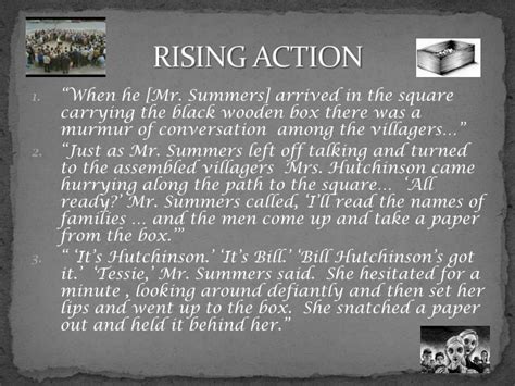 the lottery rising action